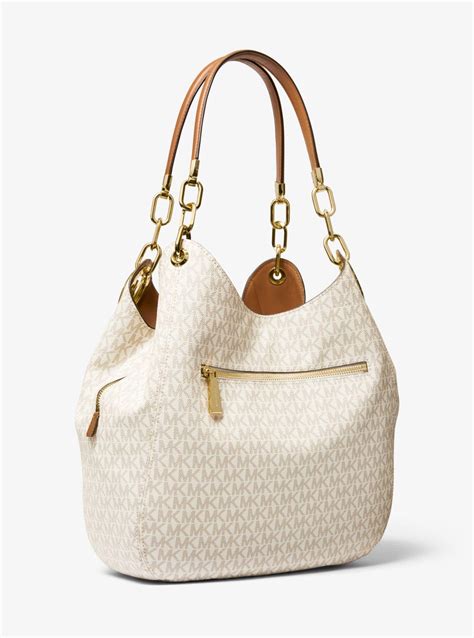 michael michael kors lillie large chain shoulder tote bag|michael kors nylon tote bag.